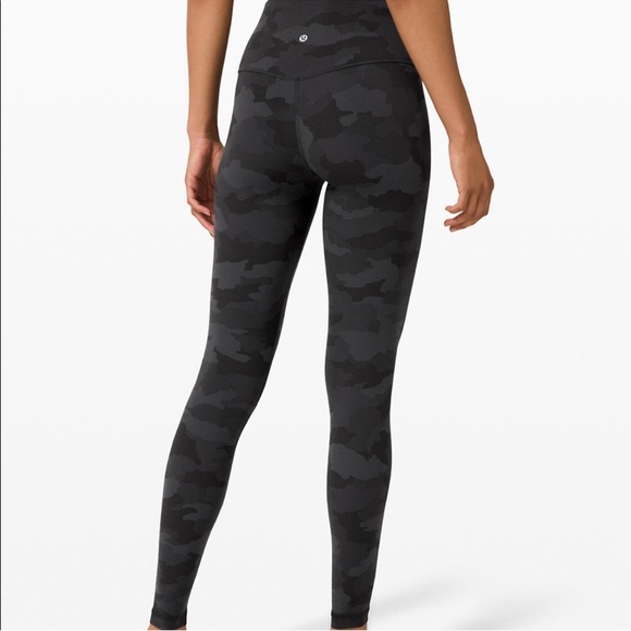 Rare Lululemon Align HR Heritage 365 Camo Deep Coal Multi 28” Size:6 - Picture 2 of 10